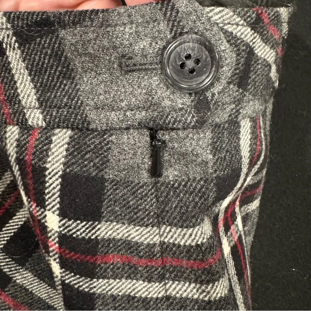 Eddie Bauer Vintage Plaid Wool Mini Skirt